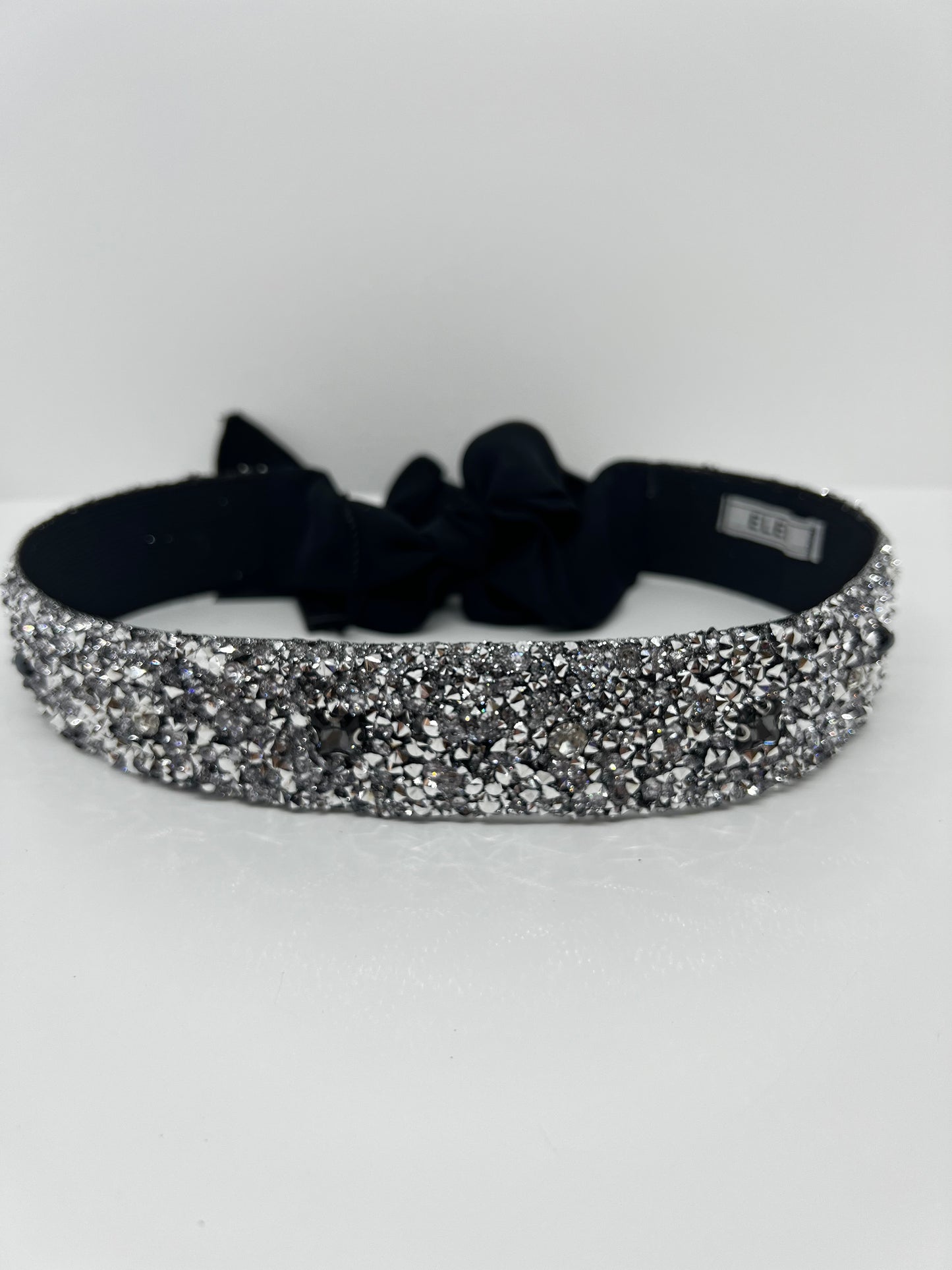 Anthracite foxi silk jewel belt