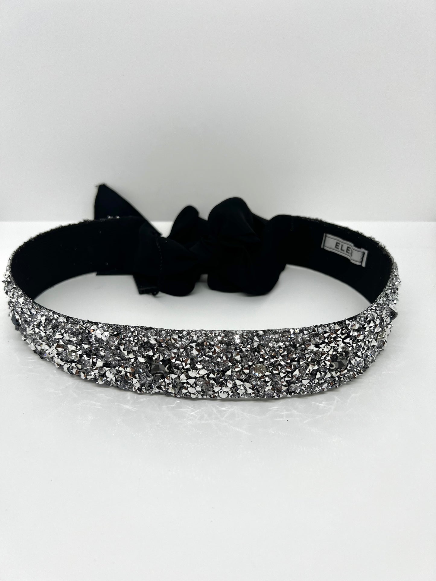 Anthracite foxi silk jewel belt