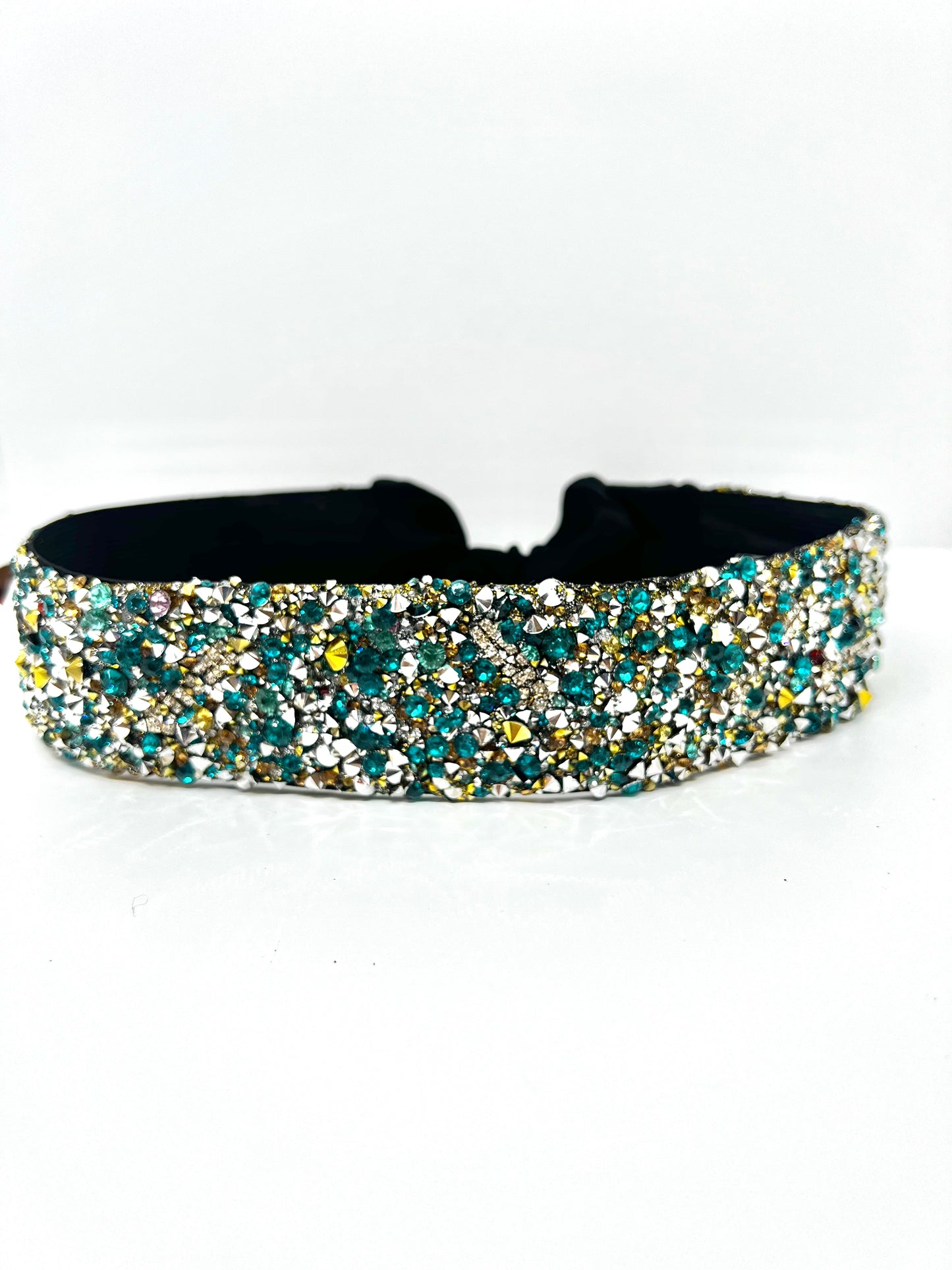 Emerald coast jewel belt with silk bow